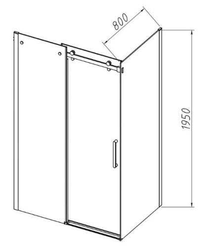 Душевой уголок Vincea Como-N VSR-4CN8015CL