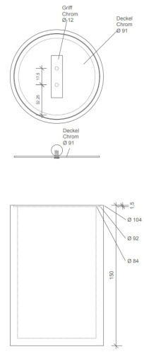 Контейнер с крышкой Decor Walther DMD L 0971465