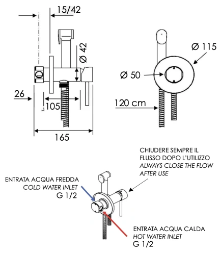 Гигиенический душ Mariani Next B00185NXW