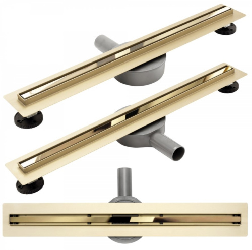 Трап для душа Rea Neo Slim Pro 600 Gold Mirror G5698