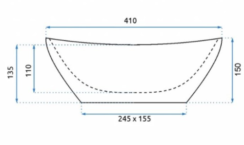 Умывальник Rea Sofia Gold White U0456