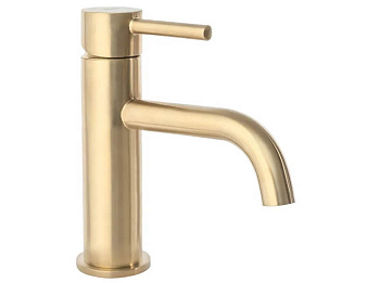 Смеситель для умывальника Rea Lungo Gold matt B4527