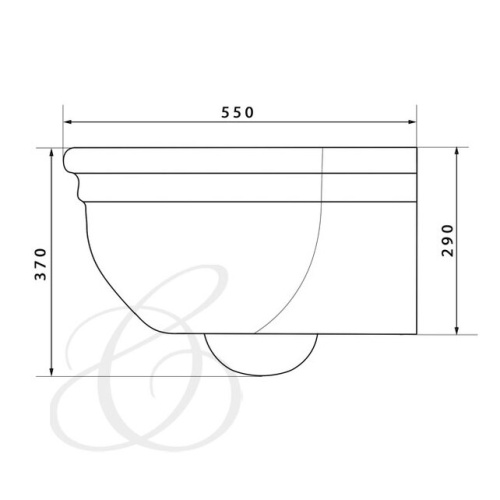 Унитаз подвесной Caprigo Boheme DW10