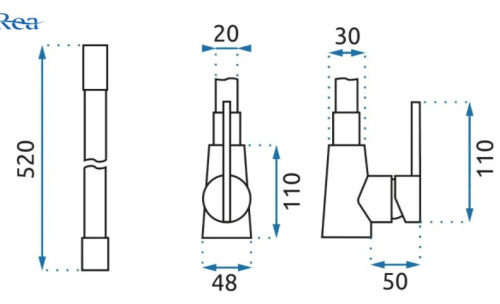 Смеситель для мойки Rea Icon Black matt Gold B5682