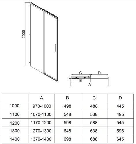 Душевой уголок Vincea Soft 2 VSR-3SO28014CL