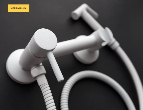 Гигиенический душ CeramaLux DRS/005 белый матовый