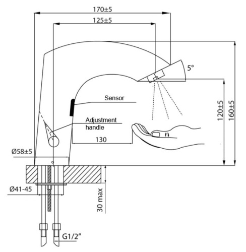 Смеситель для раковины Ahti SN207401