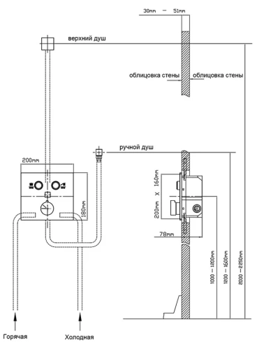 Душевая система Vincea Inspire VSFW-4I211GM