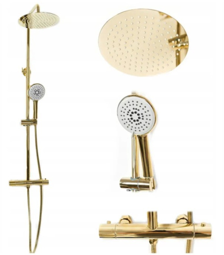 Душевая система Rea Vincent Gold P8005