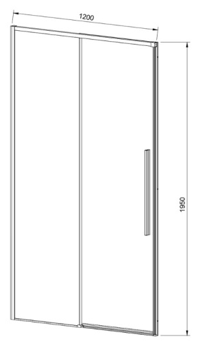 Душевая дверь Vincea Slim-N VDS-4SN120CLG