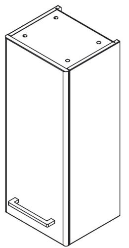 Шкаф подвесной Caprigo Accord 2260L-SF025