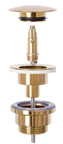 Сифон с донным клапаном универсальным Rea Rose Gold A8541
