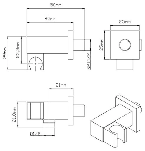 Душевая система Vincea VSFW-4311BG