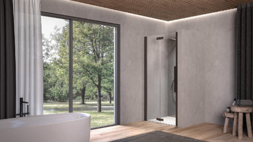 Душевая дверь Kolpa-San Polaris Fold N 80-L black transparent 516390