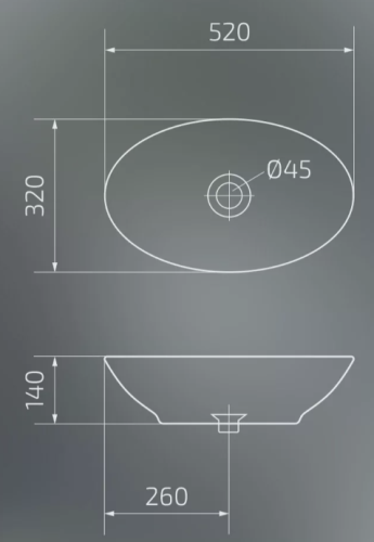 Умывальник Gid Wm9021