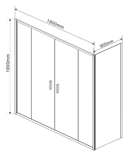Душевой уголок Vincea Garda VSR-1G29018CL