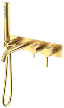 Смеситель для ванны Nemo Round NM-2353BG brush gold