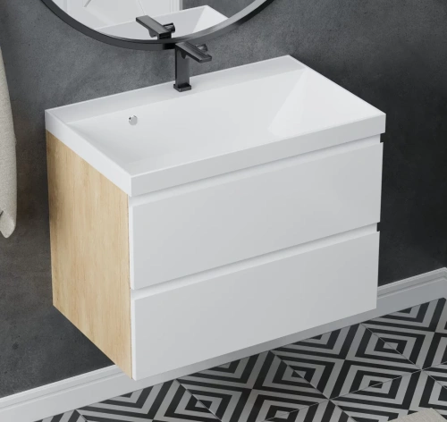 Тумба подвесная Vela Мира 60П под Classica (небраска/белый) TU61275