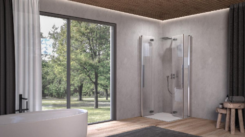 Душевой уголок Kolpa-San Polaris Fold Q 90 silver brill transparent 516100