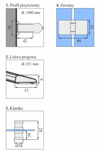 Душевой уголок Calani Orion 80x80 Chrome CAL-K0200