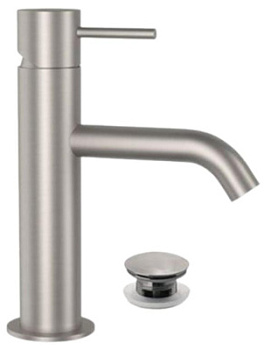 Смеситель для раковины Remer X Style INOX SSX10B, нержавеющая сталь