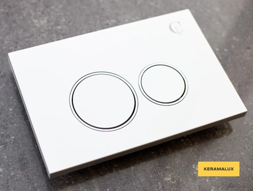 Кнопка смыва CeramaLux DC-011 серебро