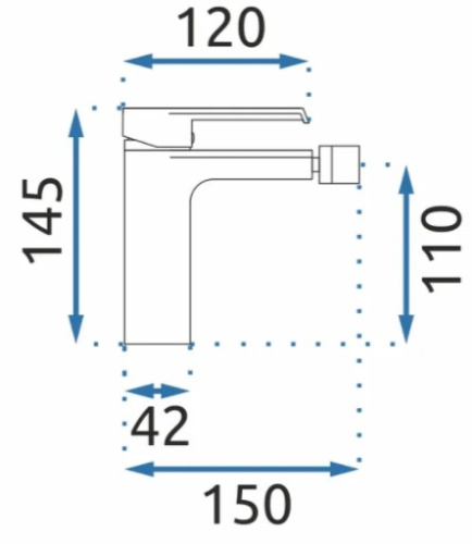 Смеситель для биде Rea Hass Gold B9970