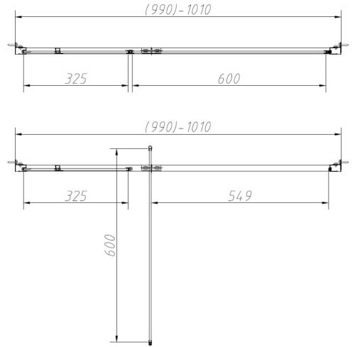 Душевой уголок Vincea Slim-N VSR-4SNP1010CL
