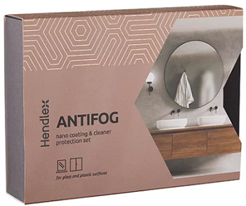 Набор против запотевания стеклянных и пластиковых поверхностей в ванной Hendlex Antifog HOME SET