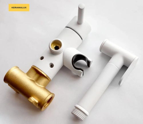 Гигиенический душ CeramaLux KRS/005 белый матовый