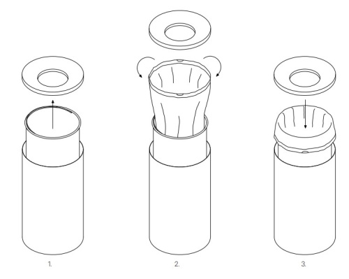 Мусорный бак с внутренним ведром Decor Walther DW 230 0615550