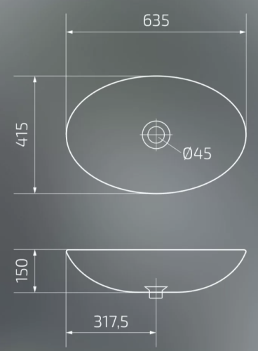 Умывальник Gid N9007