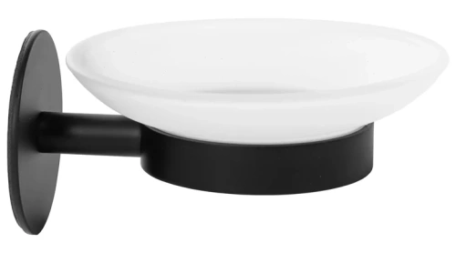 Мыльница подвесная Rea black matt 77078