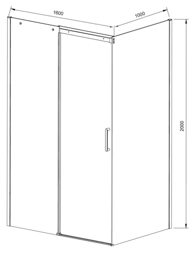 Душевой уголок Vincea Dice VSR-4D1016CL