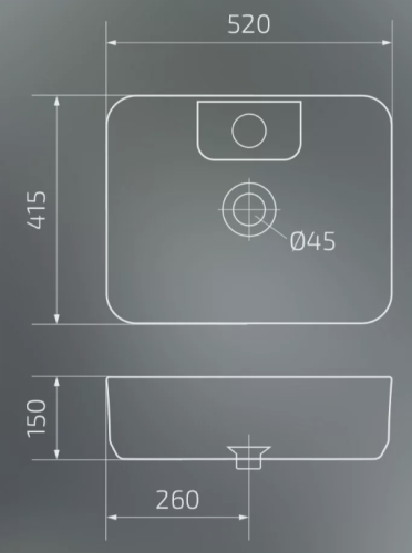 Умывальник Gid N9445
