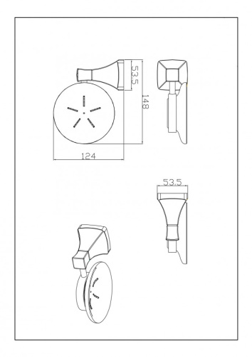 Мыльница CeramaLux Domino 95404