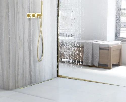 Душевой трап Rea Neo Ultra Slim Pro gold matt 700 G9804