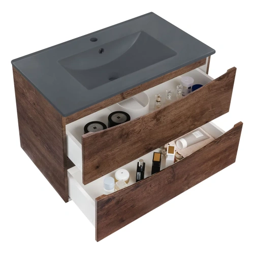 Тумба подвесная Vincea Mia 750 R.Wood VMC-2MC750RW