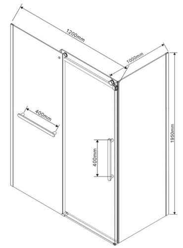 Душевой уголок Vincea Como Soft VSR-1CS1012CLGM