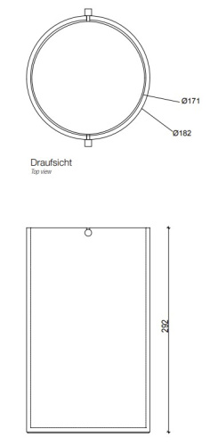 Корзина для бумаги Decor Walther Stone BEMD 0971154