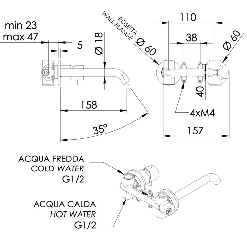 Смеситель для раковины Daniel Tokyo TK632P15