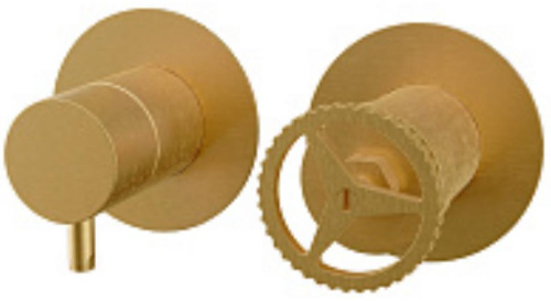 Смеситель для душа Remer Chrono CH92ZPBG, золото брашированное