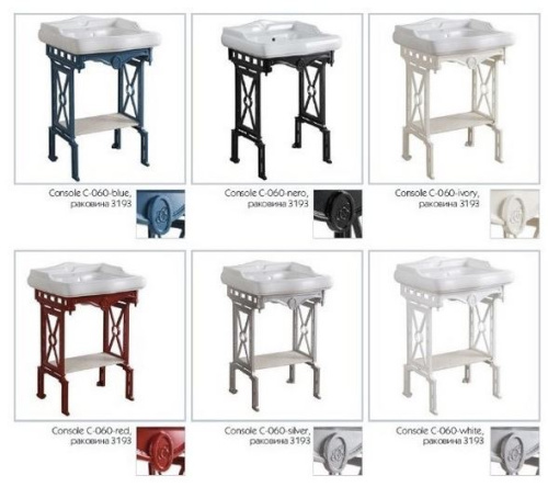 Консоль под раковину Caprigo C-060-white