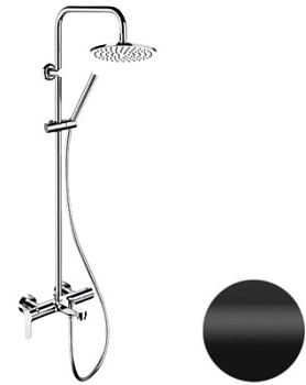 Душевая система Remer Class Line L34X7MMM20NO, черный матовый