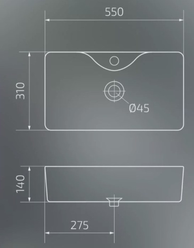 Умывальник Gid Bm9092