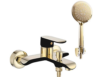 Смеситель для ванны Rea Bloom Black Gold B9939