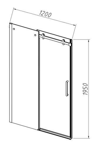 Душевая дверь Vincea Como-N VDS-4CN120CGB