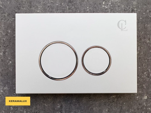 Кнопка смыва CeramaLux DC-011 серебро