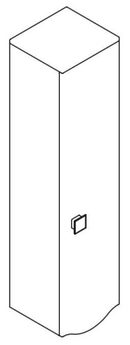 Пенал подвесной Caprigo Nokturn 1350R-SF027