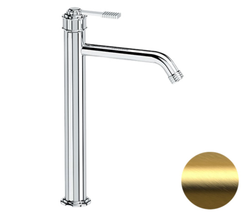 Смеситель для раковины Remer Atelier AL11LXLBG, золото брашированное